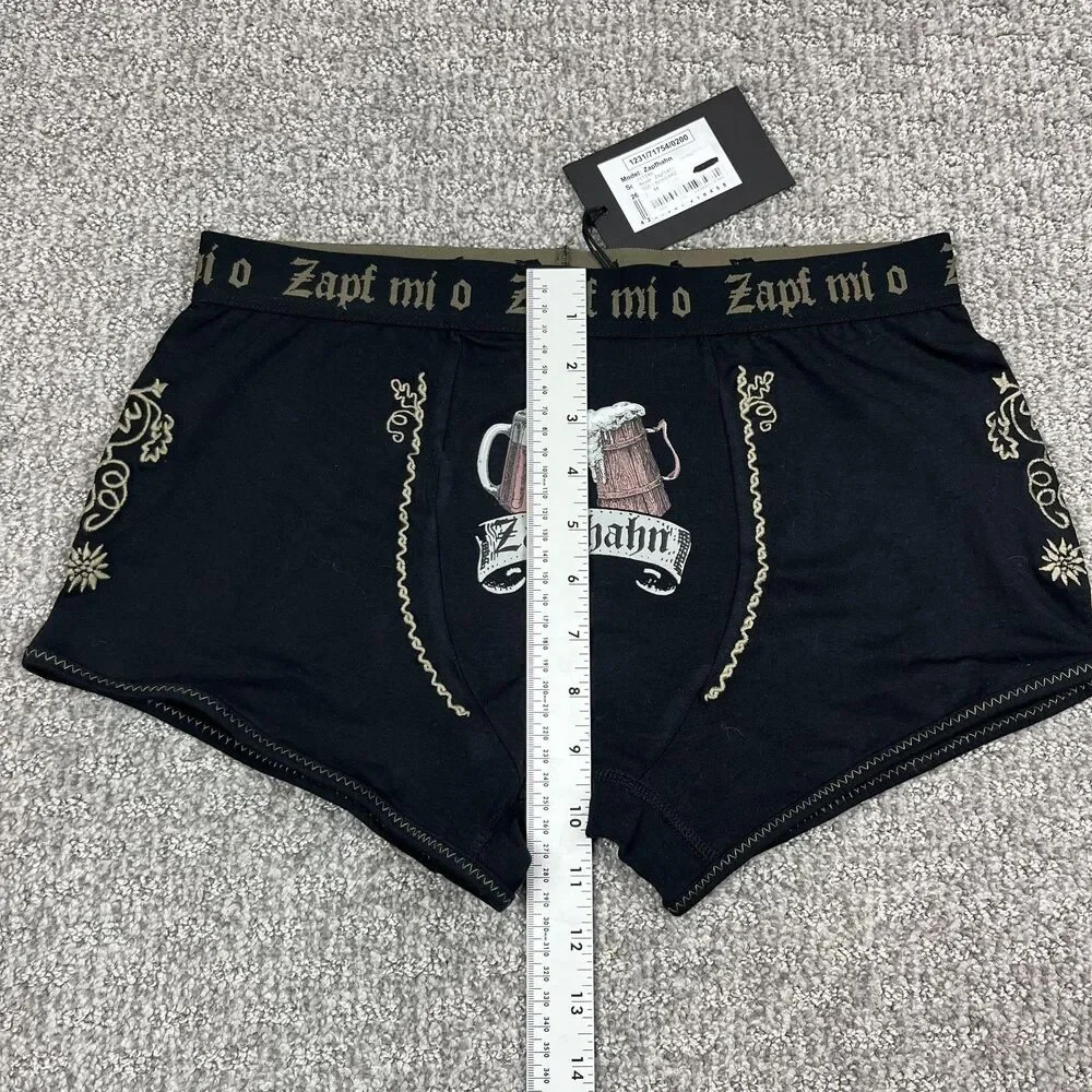 Hangowear Boxer Briefs Mens Medium Black Zapfhahn Beer Stein Underwear Bavarian